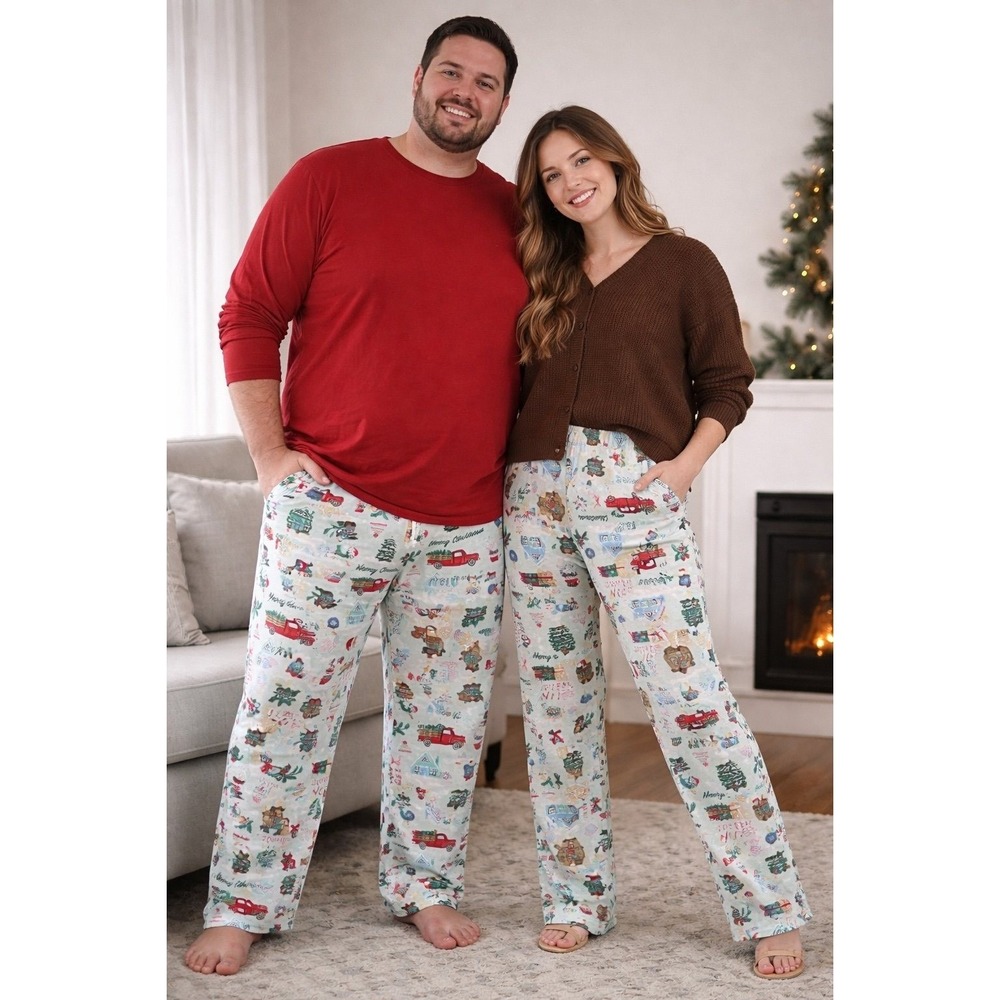 Holiday Lane Christmas Pajama Set Men 2XB & Women M Matching‎ Sleepwear
